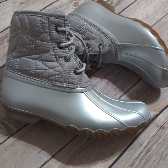 sperry lavender duck boots